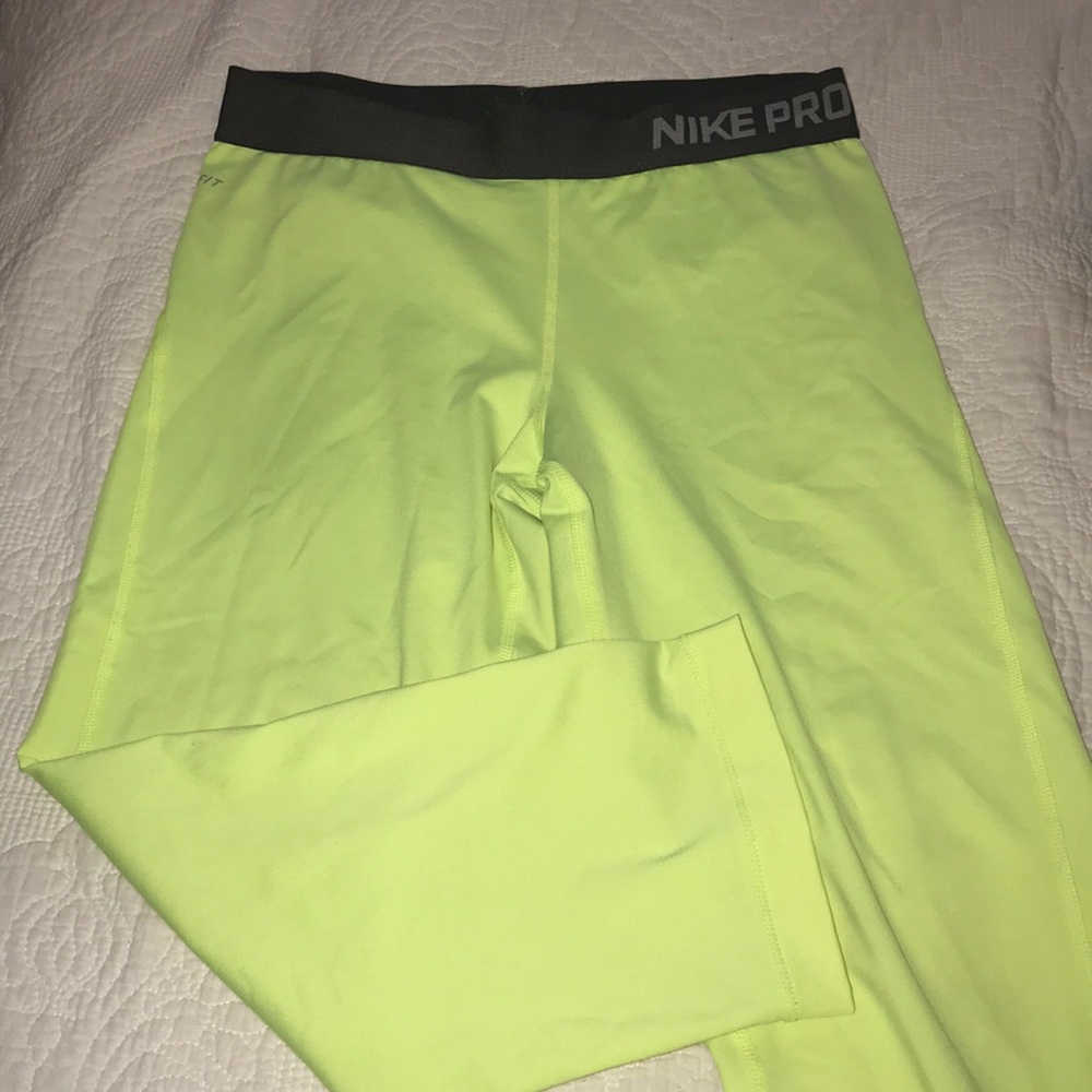 Neon Yellow/Green Nike Workout Leggings